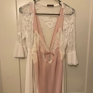 Sexy sweet lingerie and gown